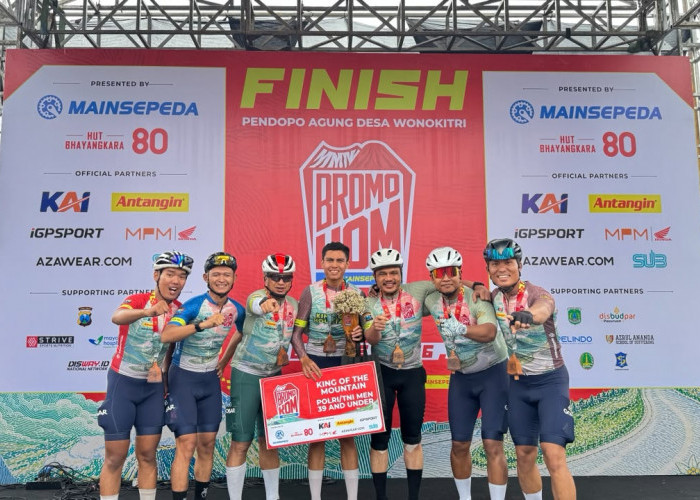 Polda Sumsel Kembali Cetak Prestasi di Dunia Balap Sepeda, Terbaru Juara di Bromo KOM 2026