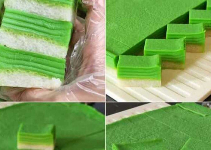 Kue Ketan Lapis Srikaya, Legit Gurih dengan Aroma Pandan yang Menggoda Selera