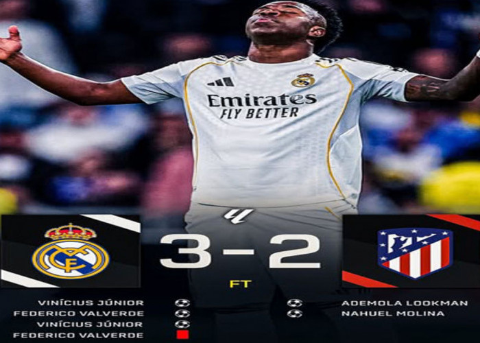Hasil La Liga Spanyol: Comeback Gila! Real Madrid Taklukkan Atletico Madrid 3-2.