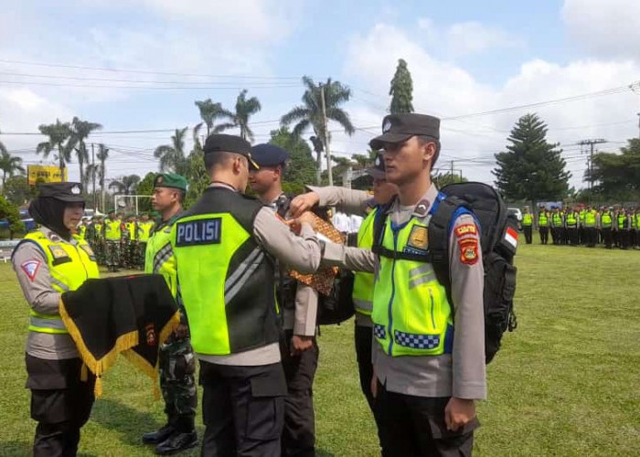 Pemindahan 604 Personel Gabungan ke TPS Ogan Ilir untuk Pengamanan Pemilu 14  Februari 2024 Mendatang