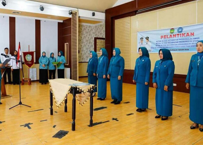 Lantik Ketua TP PKK Kecamatan, Hj Linda Apriana Arlan Ajak Pengurus Bersinergi Demi Wujudkan Prabumulih MAS