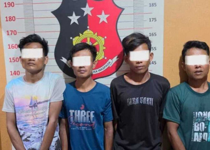 Curi Brondong Sawit, 4 Pemuda di OKU Diamankan Polisi