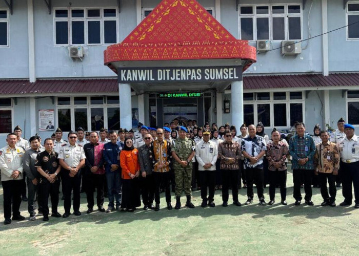 Perkuat Sinergi, Kanwil Kemenkum Sumsel Ikuti Apel Ikrar Bersih Narkoba