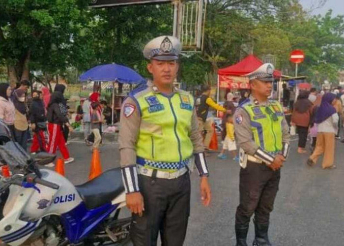 Satlantas Polres OKU Amankan CFD di Taman Kota Baturaja