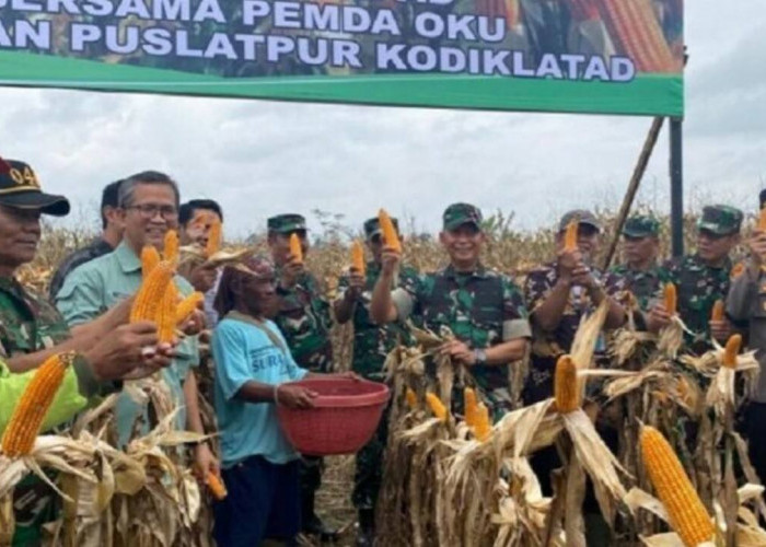 Adakan Panen Raya Jagung di Talang Lebak OKU