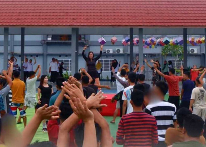 Lapas Kayuagung Wujudkan Lingkungan Sehat dan Humanis Melalui Senam Bersama
