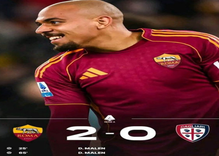Hasil AS Roma vs Cagliari 2-0: AS Roma Samai Poin Juventus.