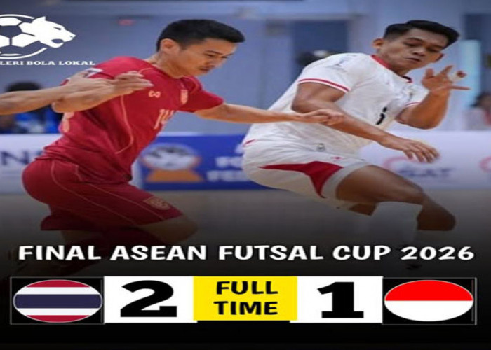 Hasil Final AFF Futsal 2026! Indonesia Tumbang 1-2 dari Thailand.