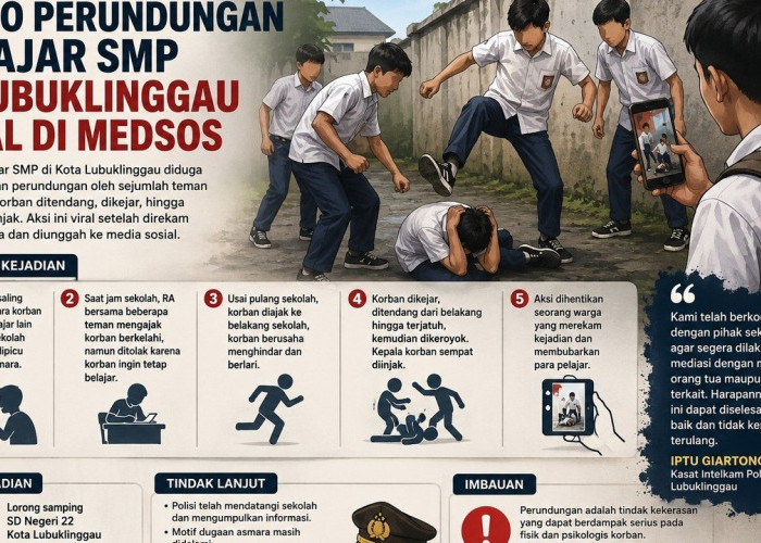 Diduga Dipicu Asmara, Perundungan Pelajar SMP di Lubuklinggau Viral