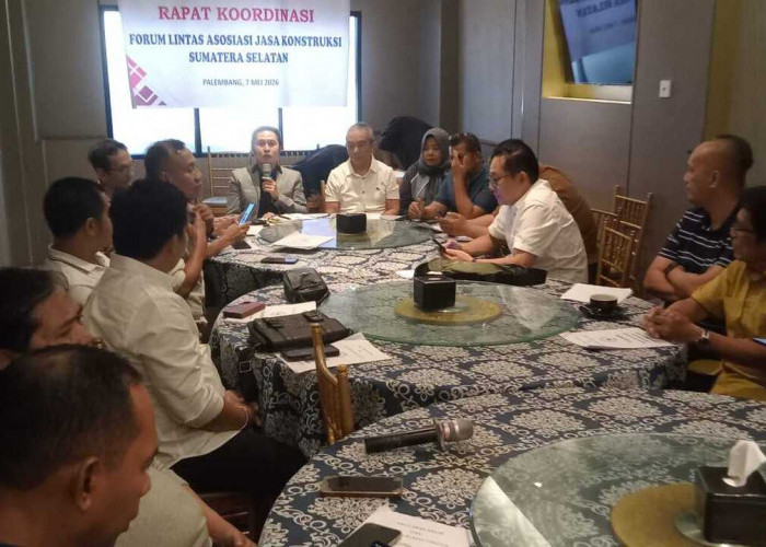 Forum Lintas Asosiasi Jasa Konstruksi Sumsel Resmi Dibentuk, Desak Transparansi Proyek Daerah