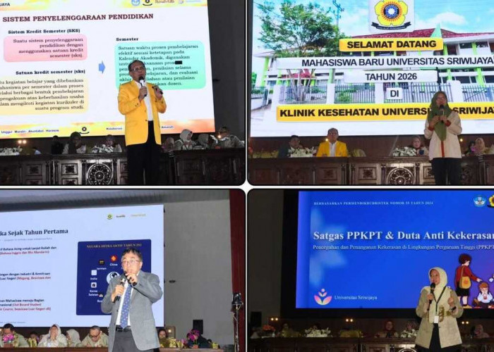 Pengenalan Kampus UNSRI 2026, Mahasiswa Baru Dibekali Akademik, Kesehatan, Karier hingga Pencegahan Kekerasan 