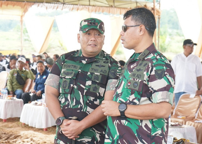 Tingkatkan Ketahanan Pangan: Dandim 0402/OKI Hadiri Kegiatan Tanam Padi Gogo