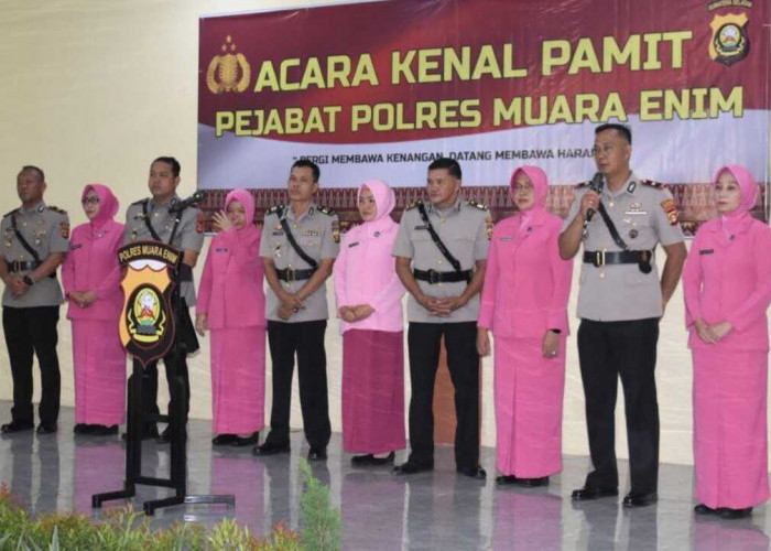 Lima Perwira Polres Muara Enim Dimutasi
