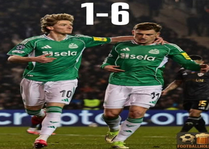Hasil Qarabag 1-6 Newcastle United: The Magpies Hampir Kunci Tiket 16 Besar.