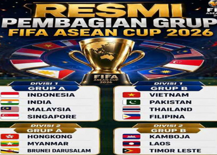 FIFA ASEAN Cup 2026: Drawing Resmi Indonesia Malaysia Singapura India Satu Grup A.