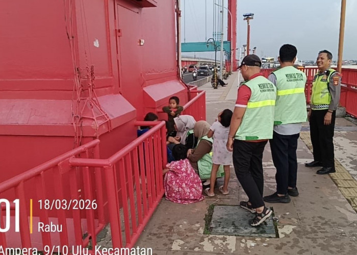 Command Center Polda Sumsel Selamatkan Perempuan di Jembatan Ampera Berkat Respons Cepat Layanan 110