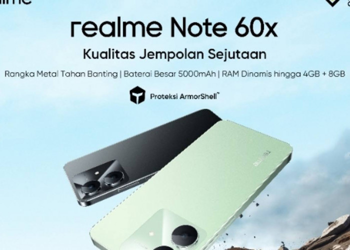 Realme Note 60x : Smartphone Tangguh dengan ArmorShell Protection