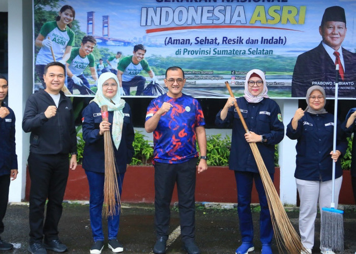 Sekda Sumsel Tinjau Pelaksanaan Gerakan Indonesia ASRI di Sejumlah OPD