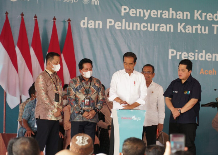 Presiden Jokowi Luncurkan Kartu Tani Digital dan KUR BSI di Aceh, Untuk Mendukung Ketahanan Pangan