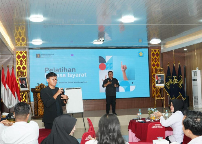 Kanwil Kemenkum Sumsel Gelar Pelatihan Bahasa Isyarat: 