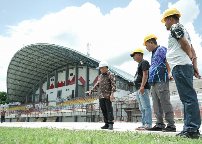 Pembangunan Sandwich Track di Stadion Serasan Sekate Dikebut