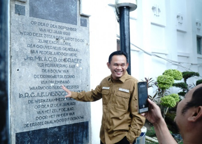 Prasasti Belanda 96 Tahun di Palembang, Bukti Peresmian 