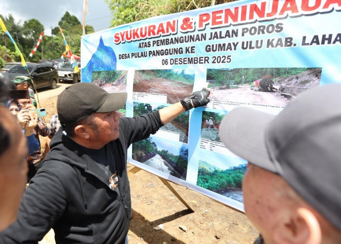 Gubernur Herman Deru Resmikan Jalan Poros Pulau Panggung–Gumay Ulu, Akses Warga Kian Cepat dan Lancar