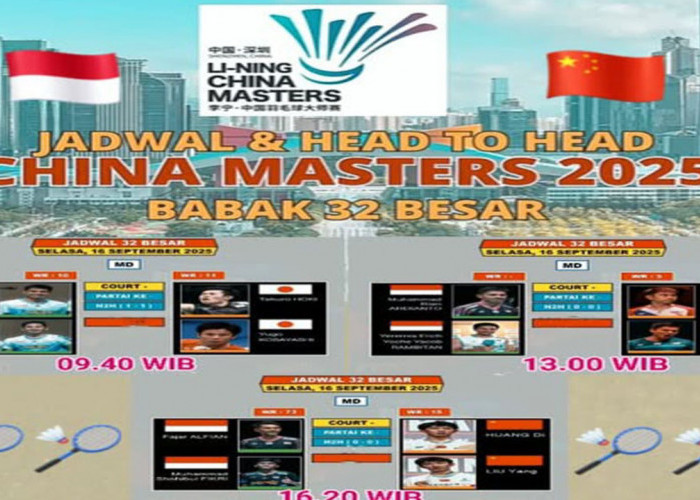 China Masters 2025 Dimulai! 5 Wakil Indonesia Turun di Hari Pertama, Ini Jadwal Lengkapnya