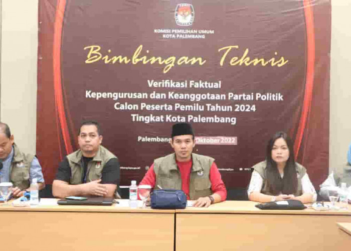KPU Palembang Verifikasi Faktual Kepengurusan 9 Partai Calon Peserta Pemilu
