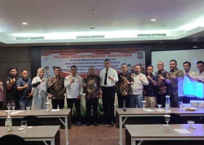 Sinergi Kemenkum Sumsel dan Pemkot Palembang Wujudkan Ranperda Ketertiban Umum Yang Berkualitas