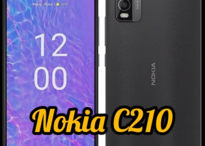 Nokia C210, HP kelas Entry Terbaru, body Didukung Gorilla Glass Anti Gores dengan harga Rp 1 jutaan