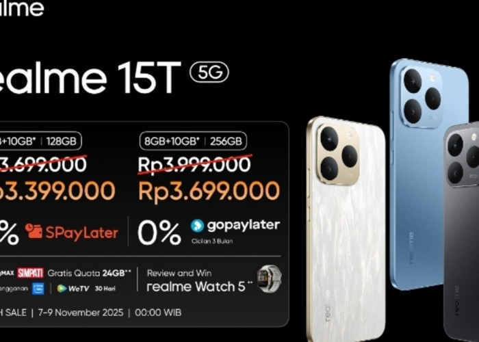 realme 15T 5G, Perangkat yang Menggabungkan Teknologi Tinggi dengan Harga Rp3 Jutaan