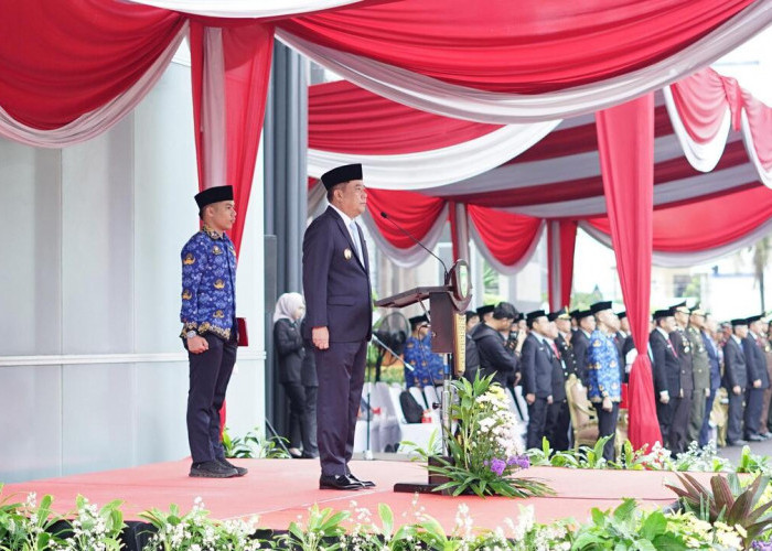 Wagub Cik Ujang Pimpin Upacara Hari Bela Negara ke-77, Tekankan Solidaritas Hadapi Ancaman Global