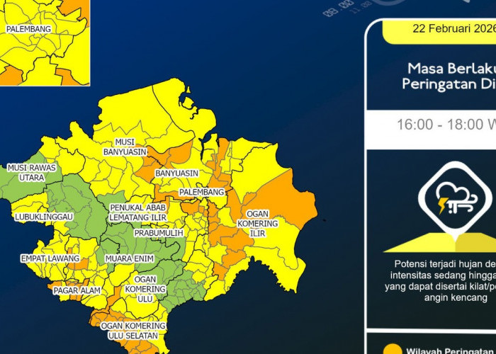 Siang hingga Dini Hari Berpotensi Hujan Lebat dan Petir di Sejumlah Wilayah