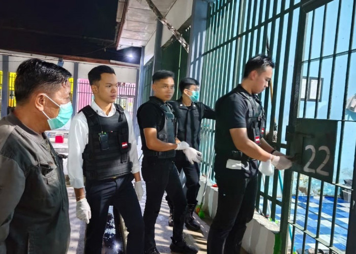 Cegah Gangguan Kamtib, Rutan Baturaja Gelar Razia Insidentil Serentak