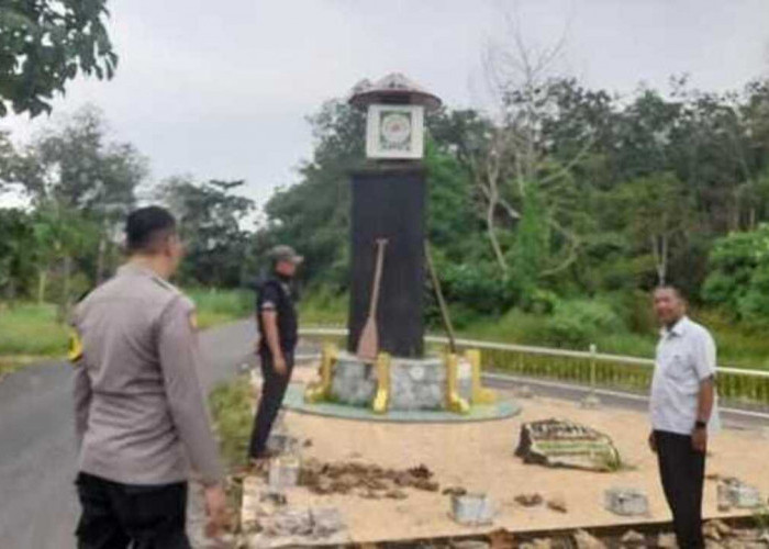 Miris! Pagar Tugu Kebanggaan Keluarga Pegagan di Ogan Ilir di Gondol Maling, Ini Harapan Warga