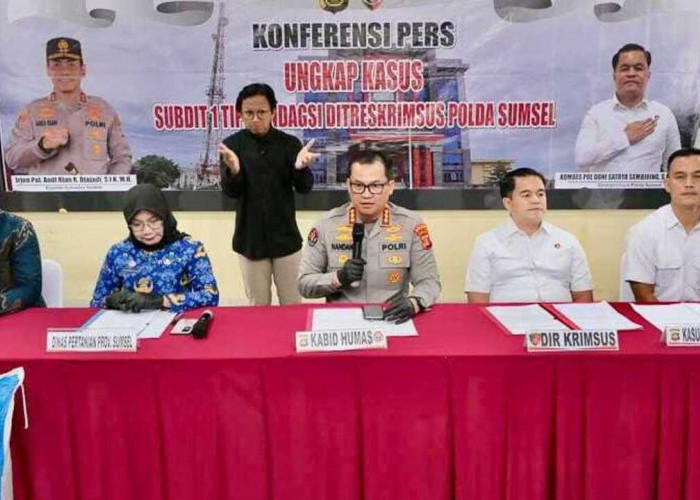 Polda Sumsel 'Sikat' Mafia Pupuk Subsidi,14 Ton Urea-Phonska Disita, 8 Orang Diciduk!