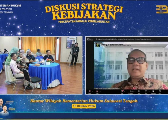 Kemenkum Sumsel Ikuti Diskusi Strategi Kebijakan Penguatan Pengesahan Koperasi Tahun 2026