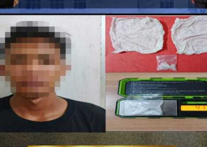 Petani Muda di Lempuing Jaya OKI Edarkan Sabu, Disita 4,13 Gram