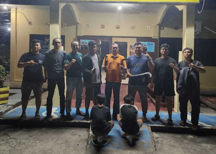 Patroli Polsek Cambai Amankan Dua ABG Bawa Parang dan Celurit, Ngaku Mau Tawuran