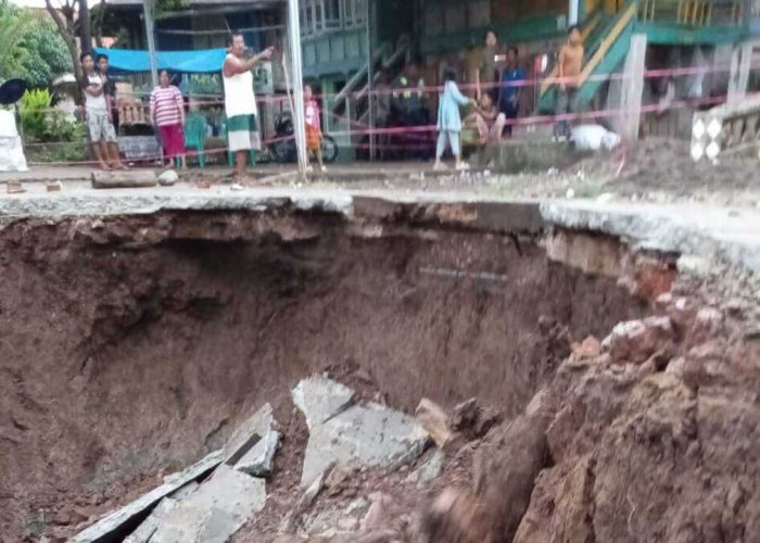 Tim Pemkab Muba Lakukan Kaji Cepat Longsor di Rantau Panjang, Ini Langkahnya..