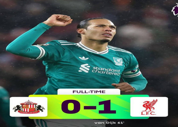 Hasil Sunderland vs Liverpool 0-1: The Reds Jaga Asa Empat Besar.