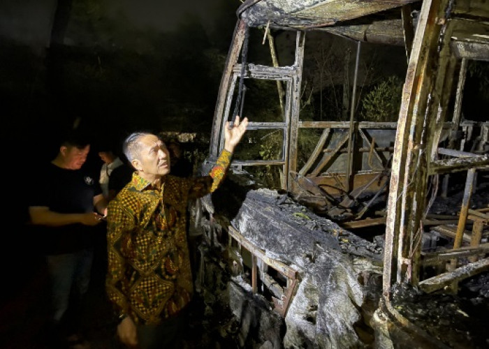 12 Bus Trans Musi Terbakar, Pj Walikota Palembang Minta Selidiki Penyebab Kebakaran