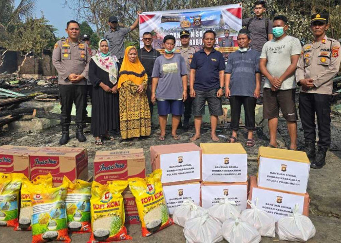 Bhayangkari Peduli Korban Kebakaran, Polres Prabumulih Salurkan Bantuan untuk Enam Kepala Keluarga