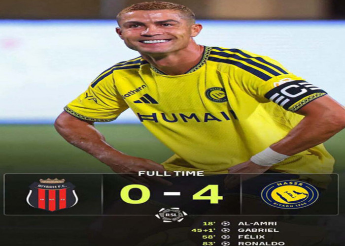 Al Nassr Hajar Al Riyadh 4-0.
