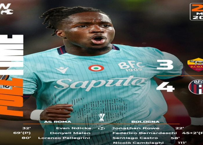 Hasil Liga Europa: AS Roma Tersingkir Tragis! Bologna Menang 4-3.