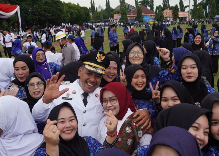 Rangkaian Upacara HUT RI di OKI Tertib dan Khidmat Wakil Bupati Mengaku Bangga