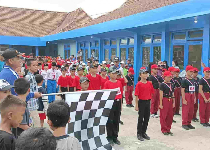 Ratusan SD dan SMP di Kabupaten OKI Antusias Ikuti Gerak Jalan Indah