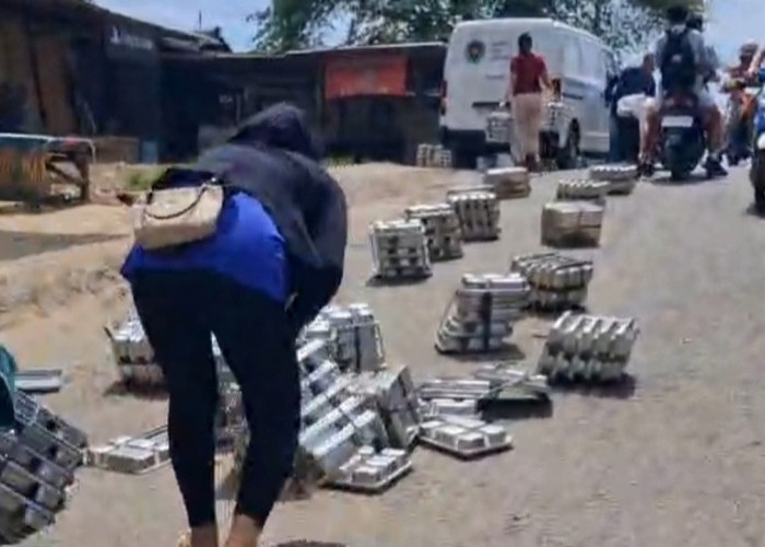 Puluhan Ompreng MBG Berserakan di Jalan, Ini Penyebabnya!