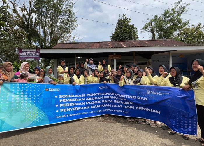 Pusri Dorong Desa Tebat Benawa Makin Sehat dan Cerdas Lewat Program Kopi Berkelanjuta 